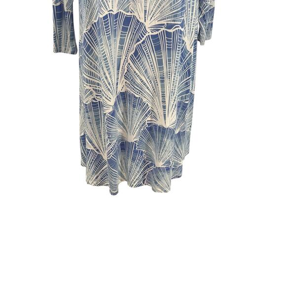 Tori Richard Honolulu Jersey Mini Dress Seashell‎ Print Blue Size Small - Picture 4 of 10